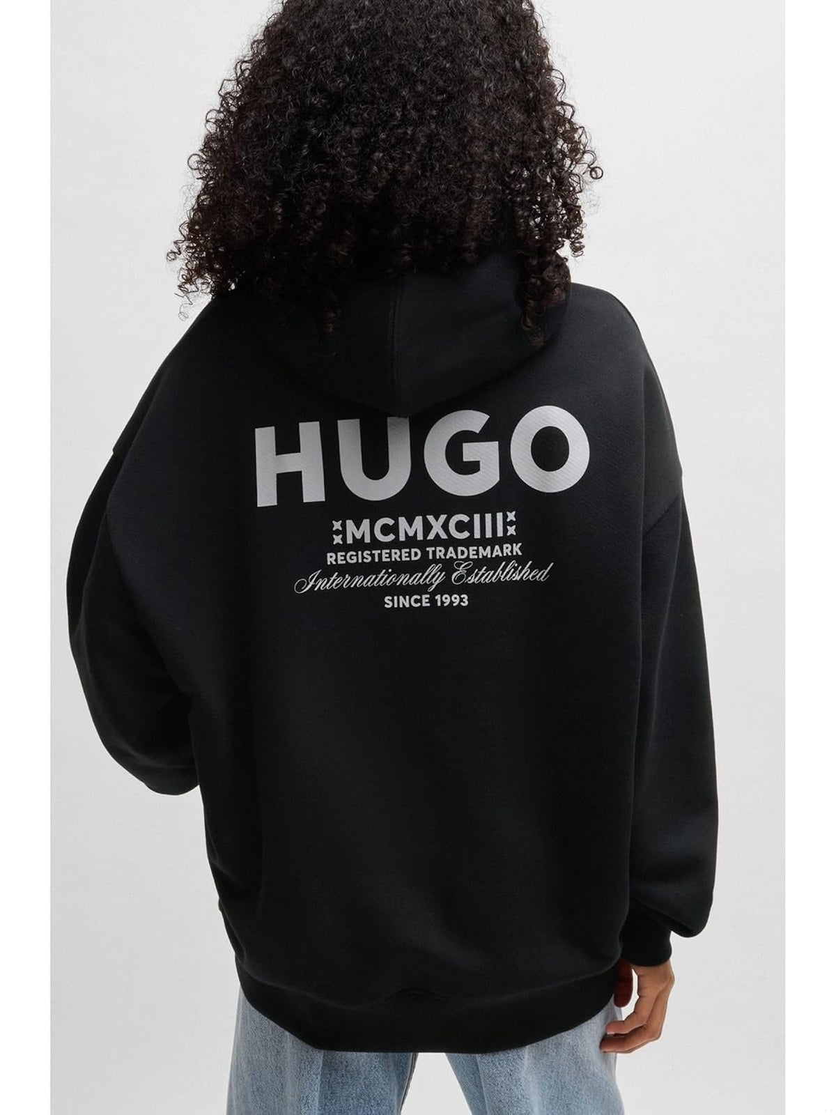 HUGO BOSS Hanorac light blue/negru