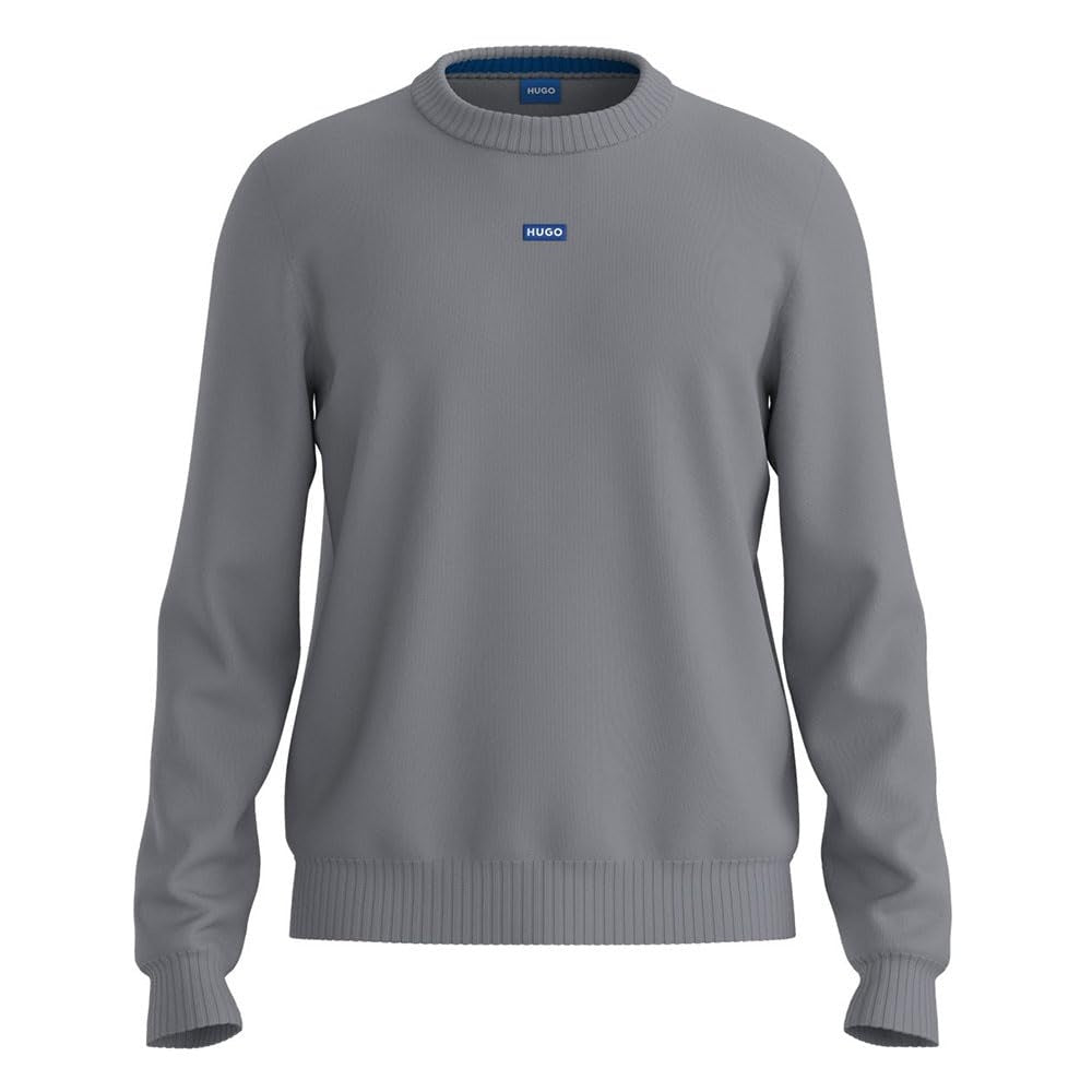 HUGO BOSS Pulover HUGO San Cosmo gri barbati