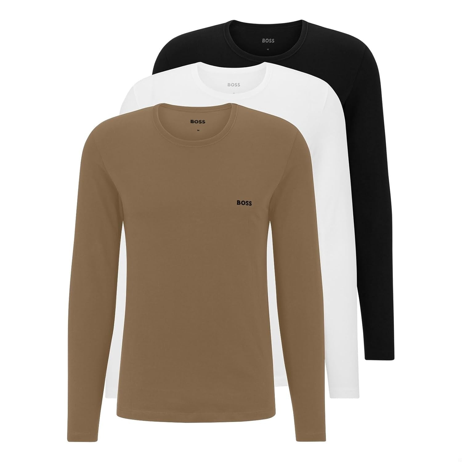 BOSS Tricou maneca lunga set 3 buc barbati