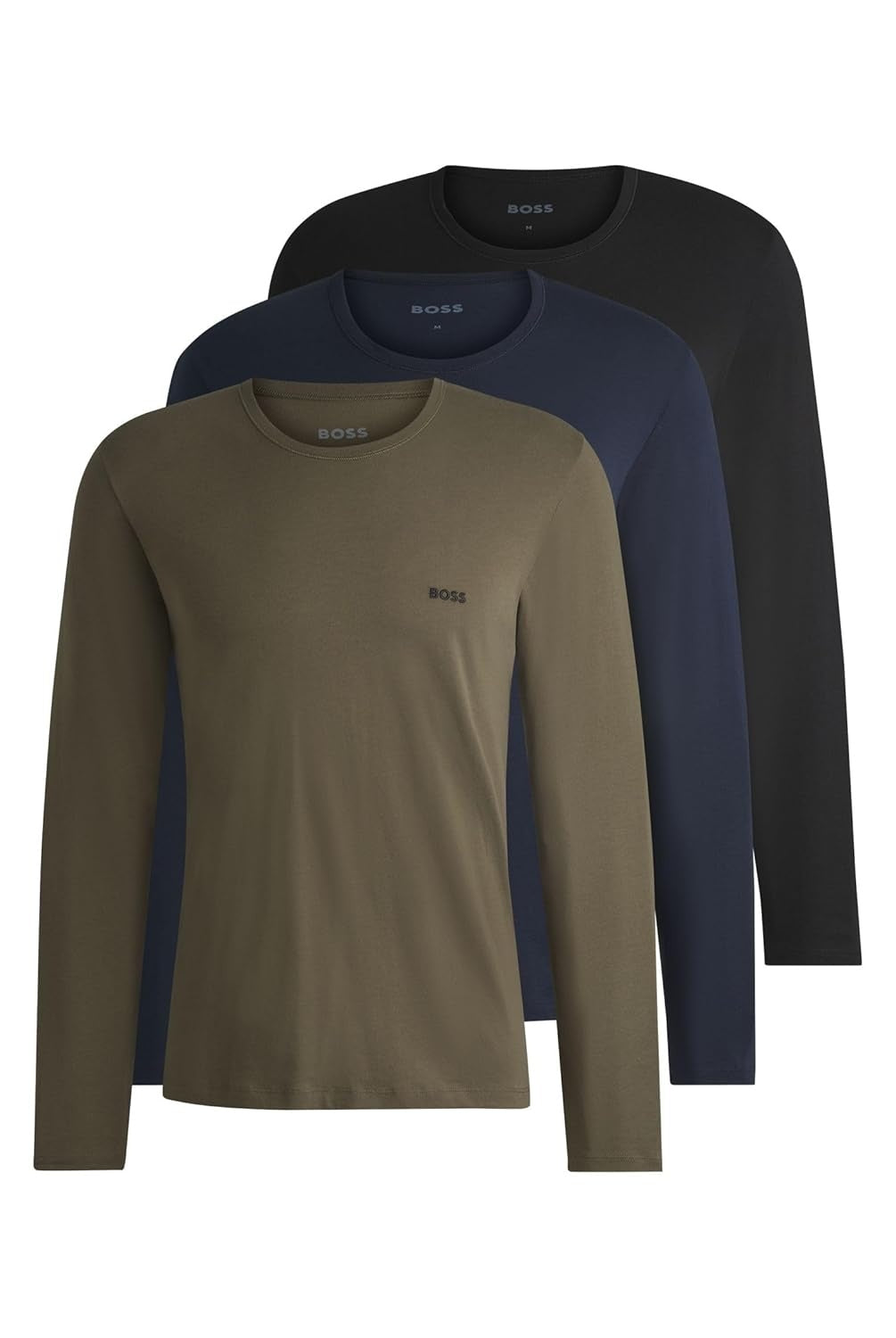 BOSS Tricou maneca lunga set 3 buc barbati