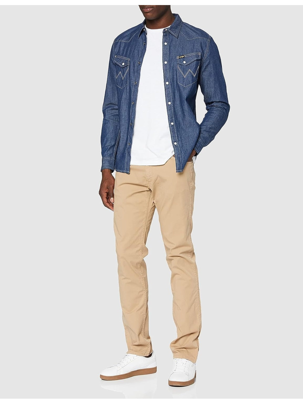 WRANGLER Camasa denim western barbati