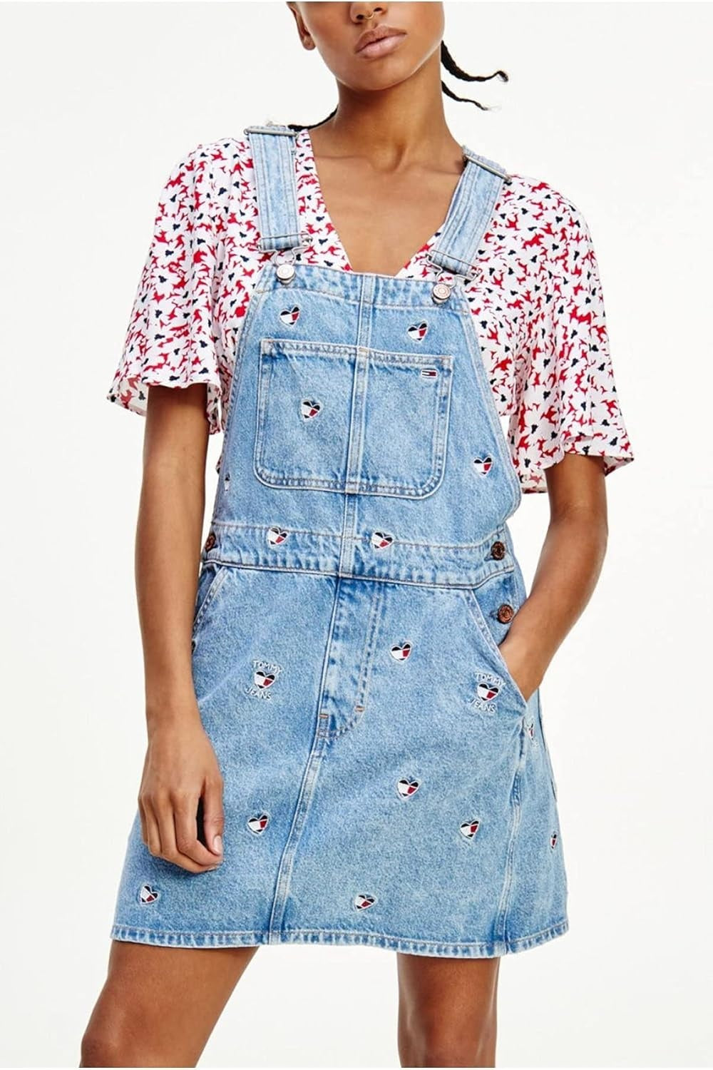 TOMMY JEANS Tricou cu nod Print femei