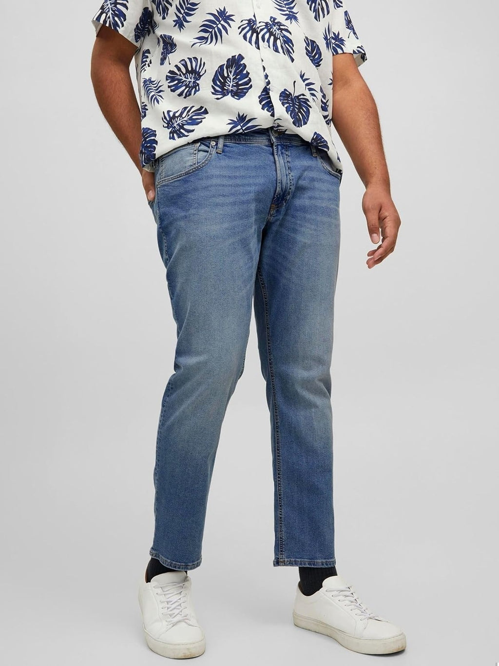 JACK & JONES Glenn pantaloni albastru barbati