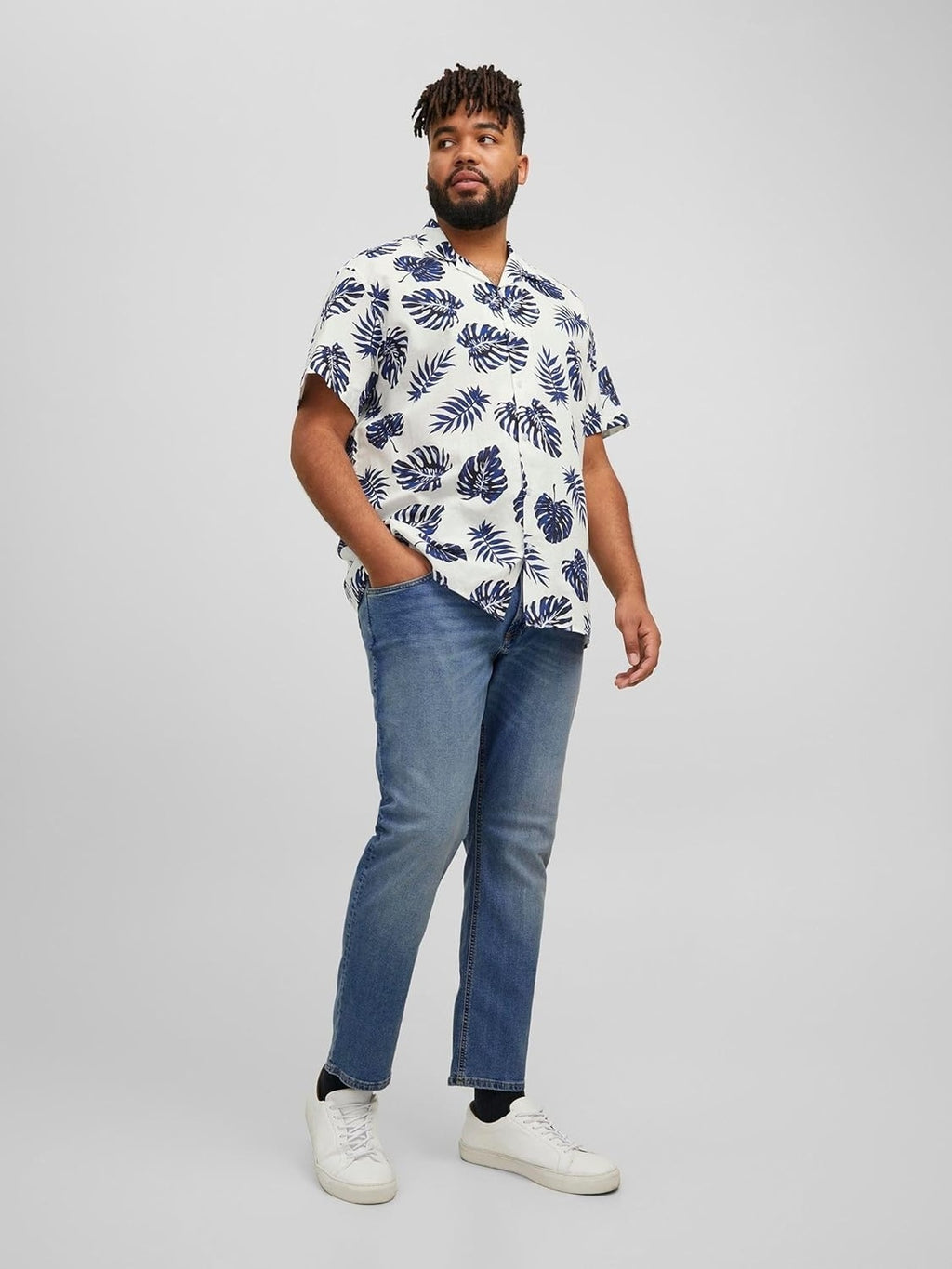 JACK & JONES Glenn pantaloni albastru barbati