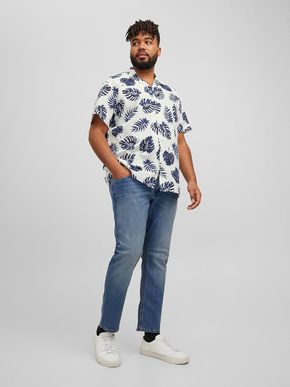 JACK & JONES Glenn pantaloni albastru barbati