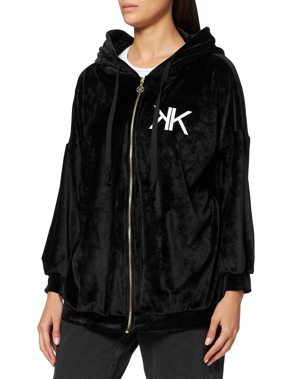 KENDALL & KYLIE Hanorac cu gluga Velvet Oversized femei