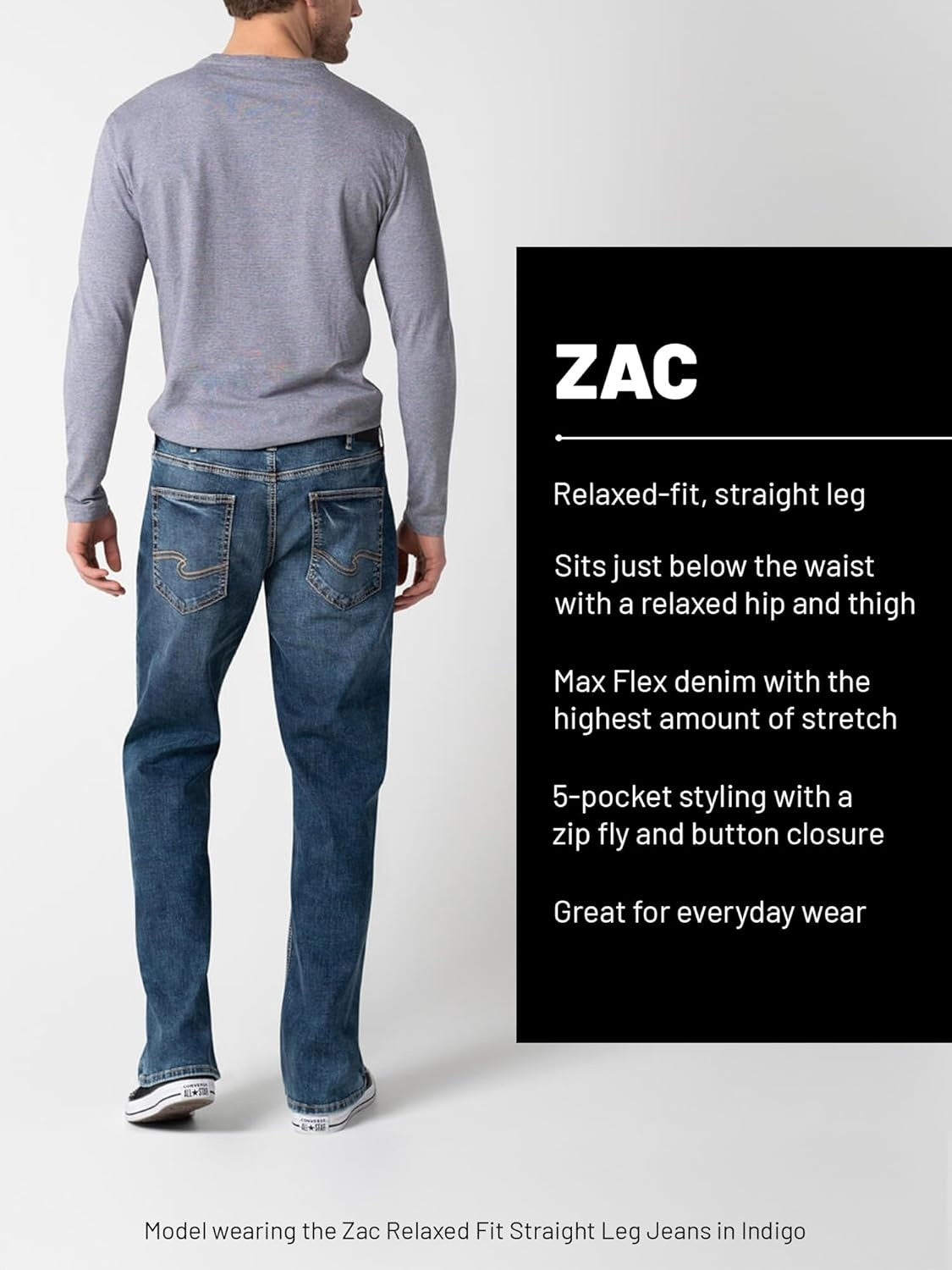 SILVER JEANS CO. Jeans Zac Relaxed Fit Straight Leg barbati