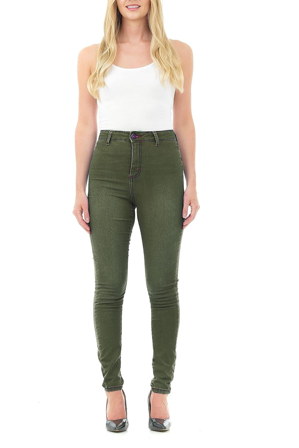 M17 Jeans Skinny talie inalta femei