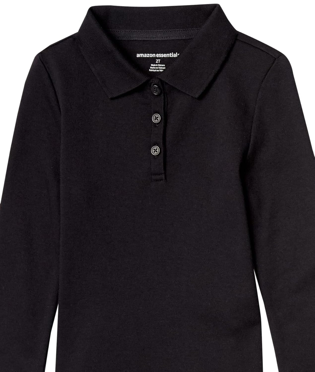 AMAZON ESSENTIALS Tricou polo Interlock maneca lunga set 5 buc fete