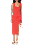 THE DROP Rochie midi Dionne tricotata fara maneci femei