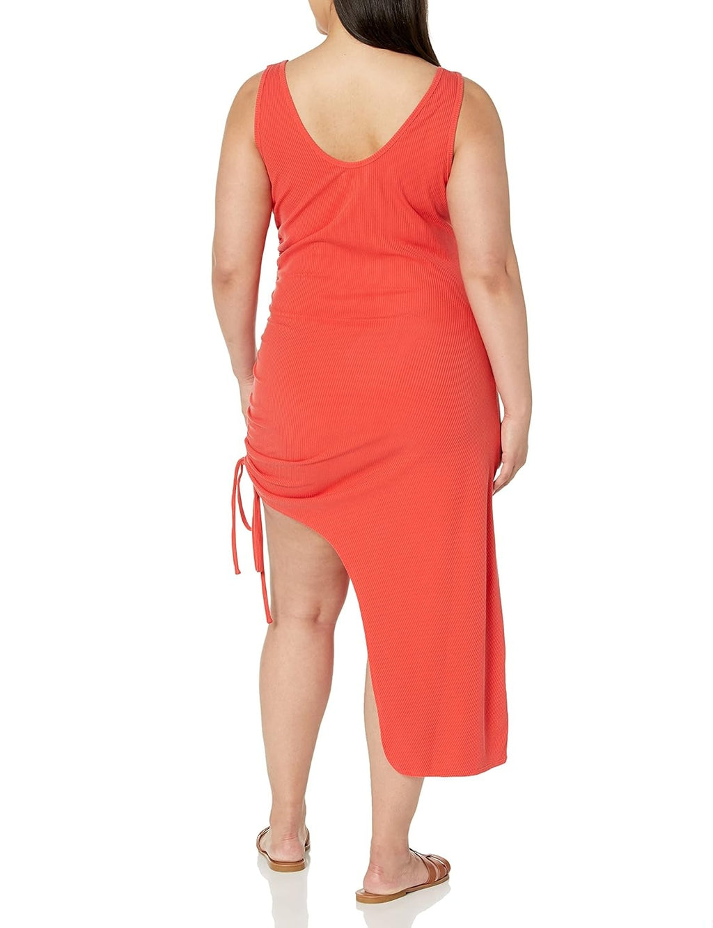 THE DROP Rochie midi Dionne tricotata fara maneci femei