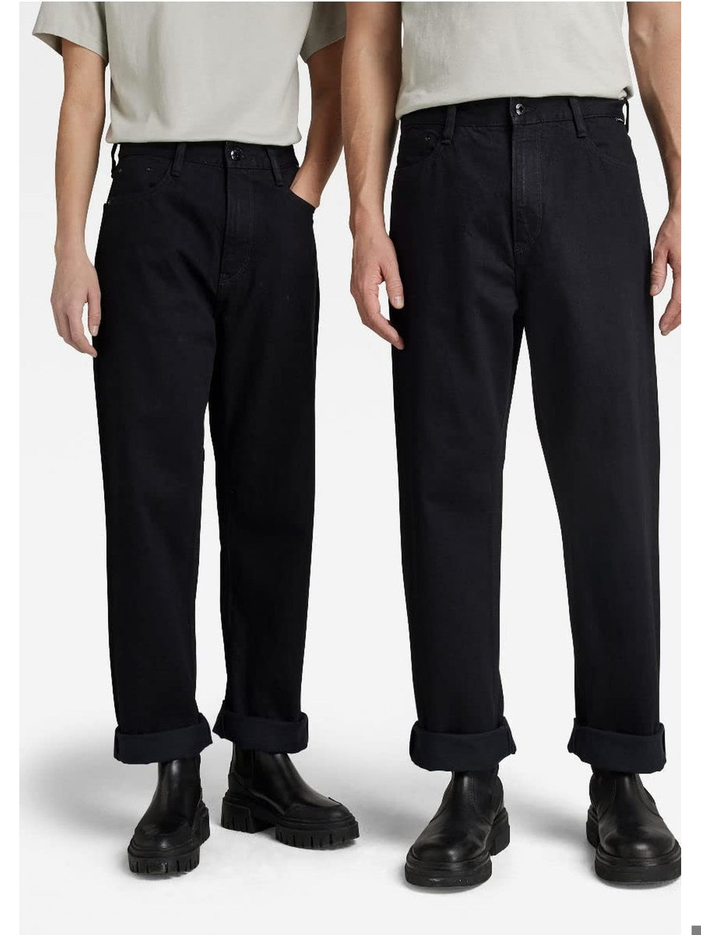 G-STAR Blugi largi Type femei negri 30W 30L