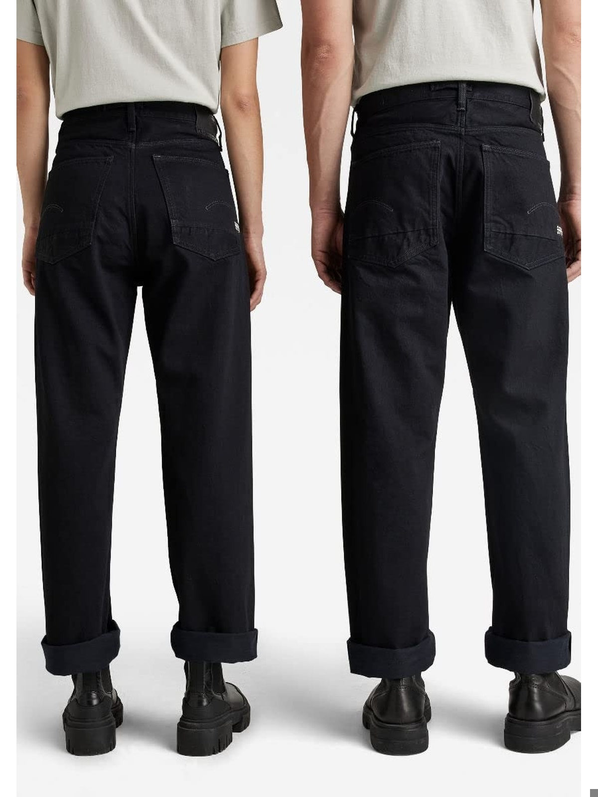 G-STAR Blugi largi Type femei negri 30W 30L