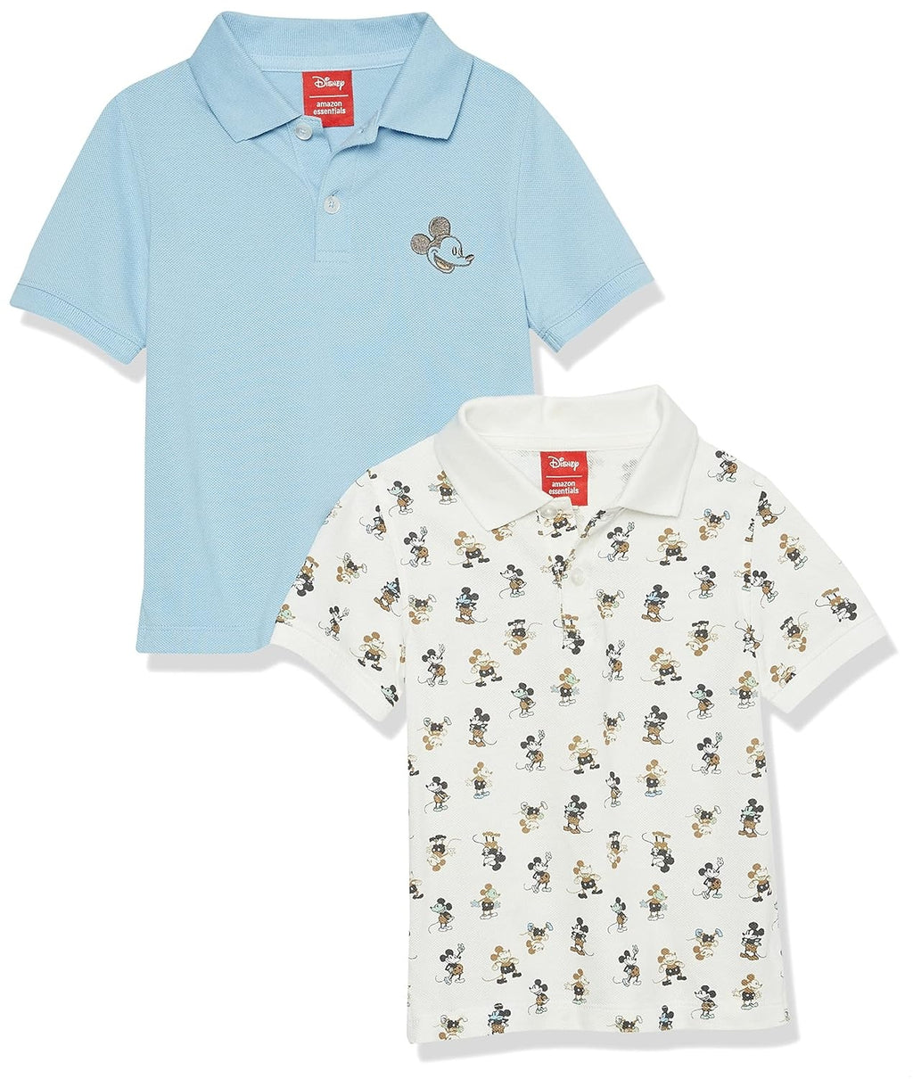 AMAZON ESSENTIALS Tricou polo Pique Disney Marvel set 2 buc baieti