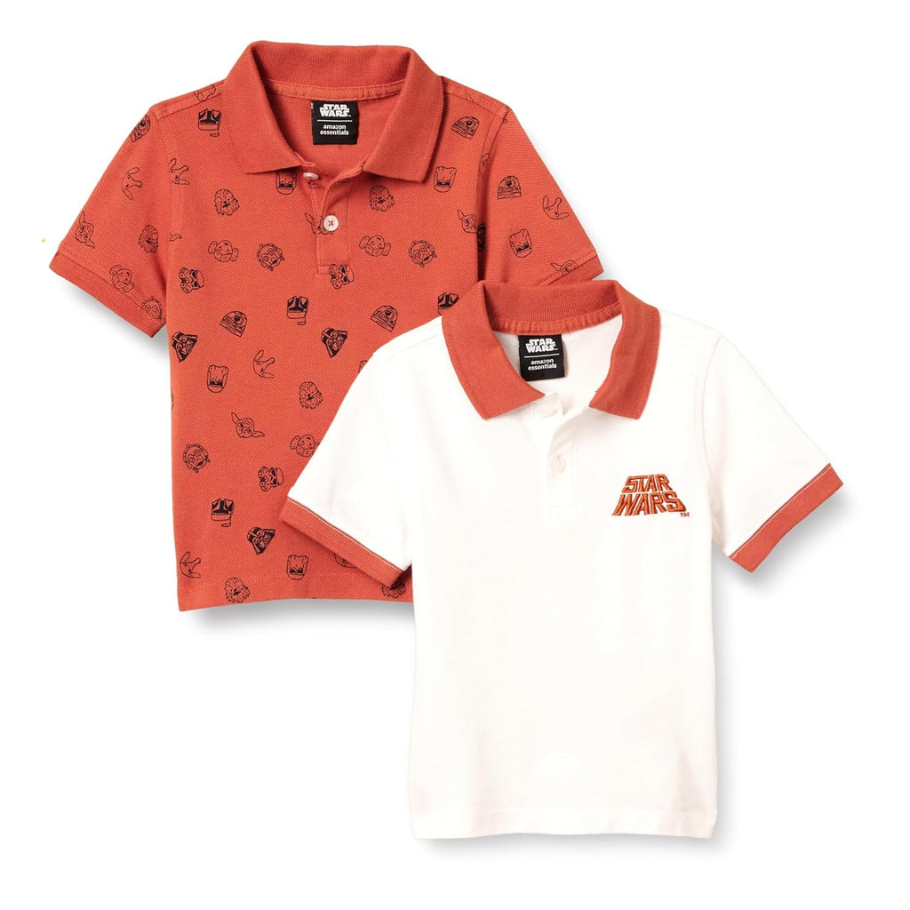 AMAZON ESSENTIALS Tricou polo Pique Disney Marvel set 2 buc baieti