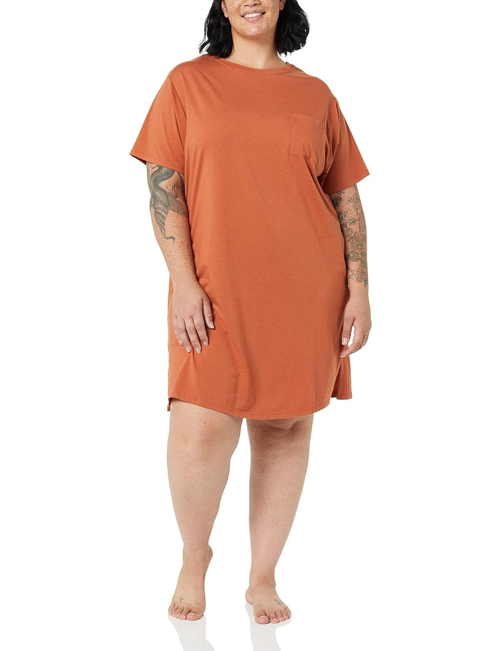 AMAZON ESSENTIALS Camasa de noapte din Jersey femei