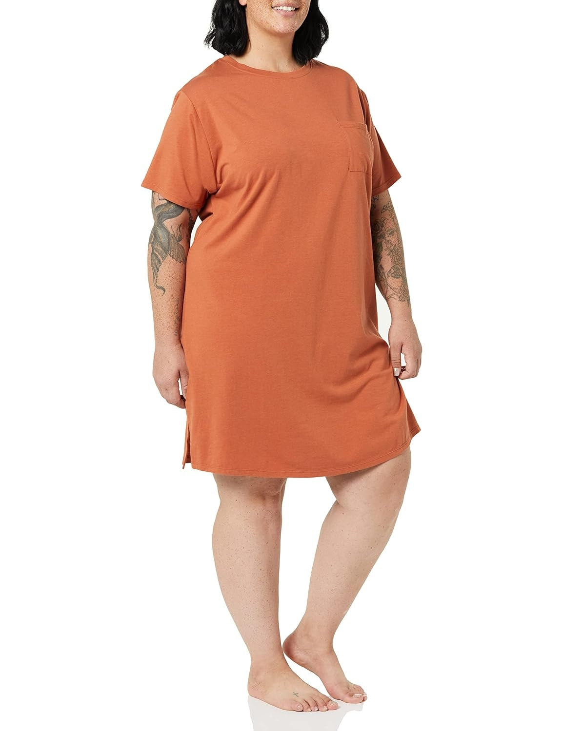 AMAZON ESSENTIALS Camasa de noapte din Jersey femei