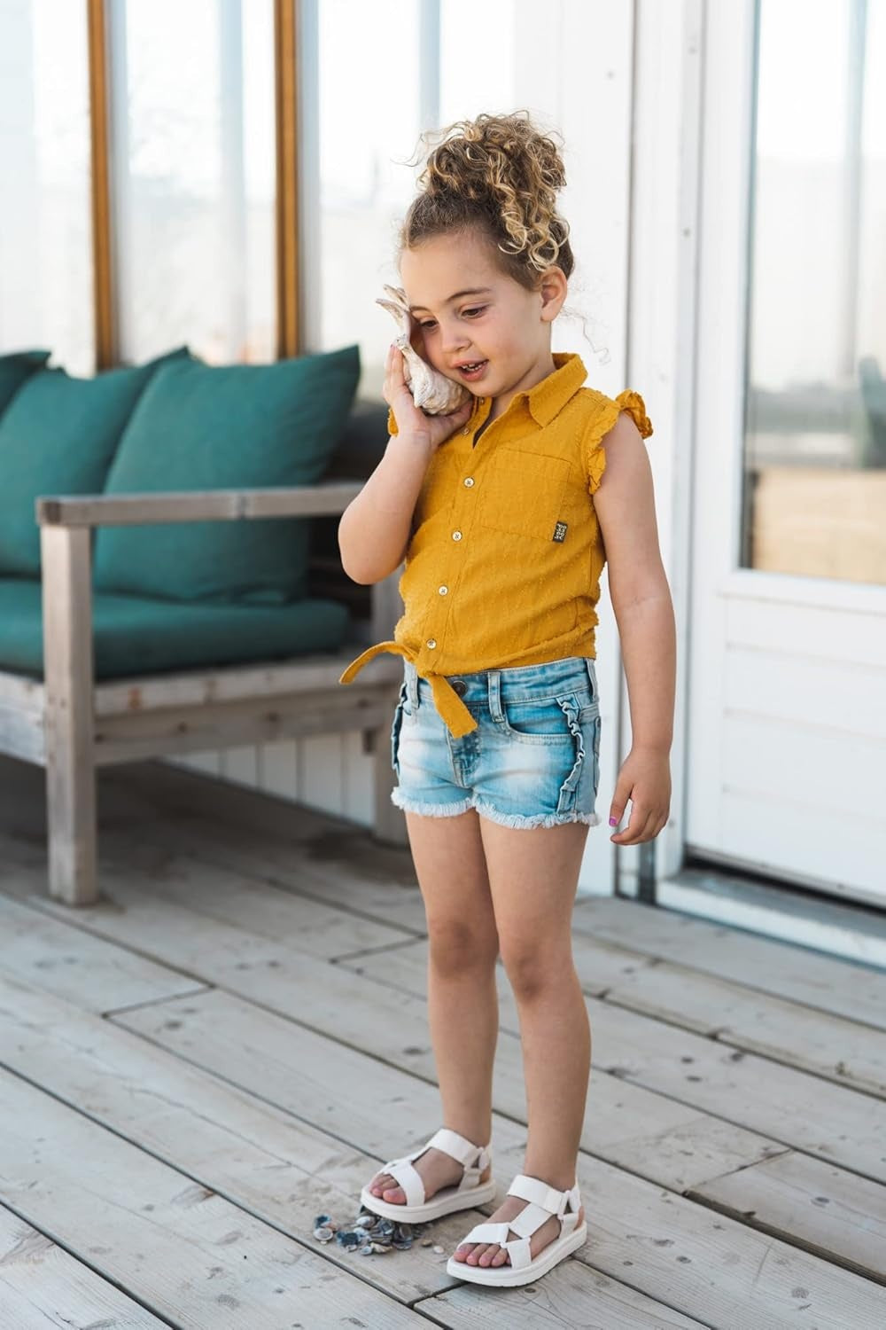 KOKO NOKO Pantaloni scurti denim fete