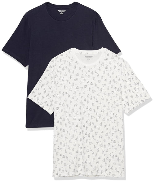 AMAZON ESSENTIALS Tricou maneca scurta cu guler rotund din bumbac barbati
