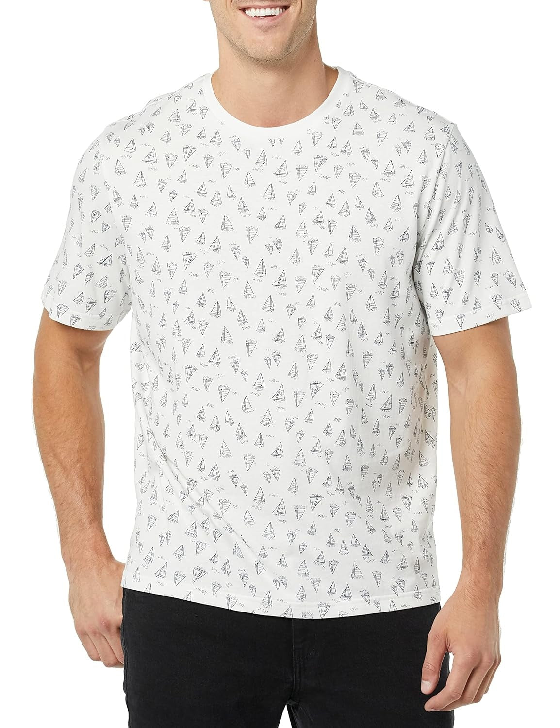 AMAZON ESSENTIALS Tricou maneca scurta cu guler rotund din bumbac barbati