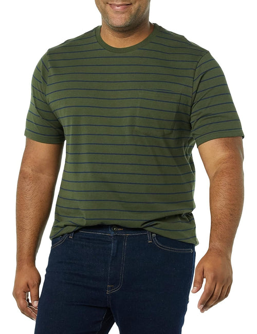 AMAZON ESSENTIALS Tricou maneca scurta cu guler rotund barbati