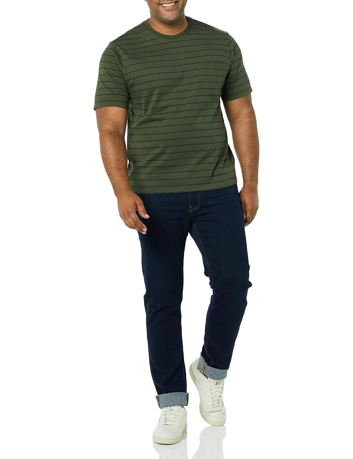 AMAZON ESSENTIALS Tricou maneca scurta cu guler rotund barbati