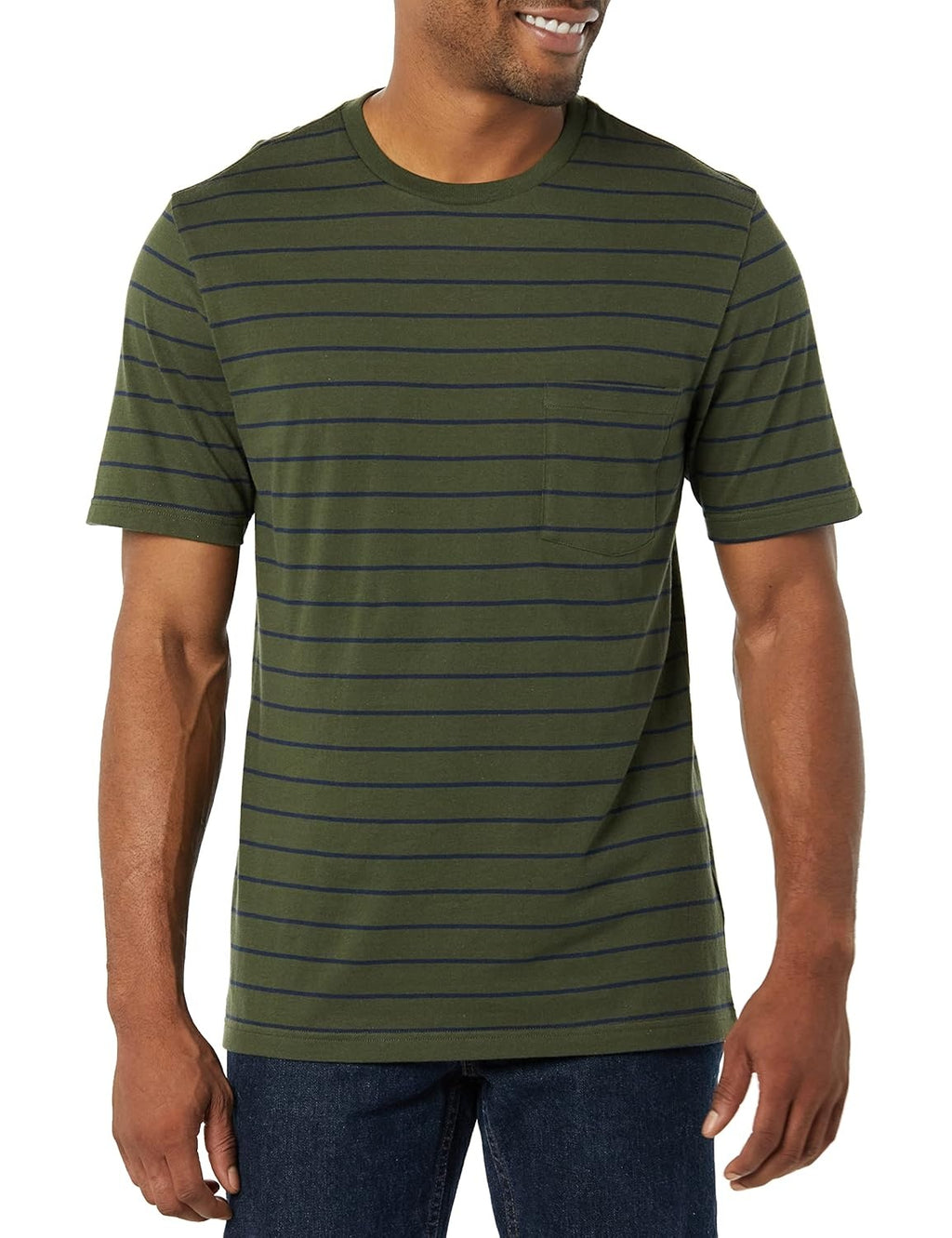 AMAZON ESSENTIALS Tricou maneca scurta cu guler rotund barbati
