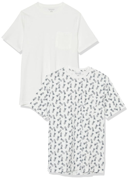 AMAZON ESSENTIALS Tricou maneca scurta cu guler rotund barbati