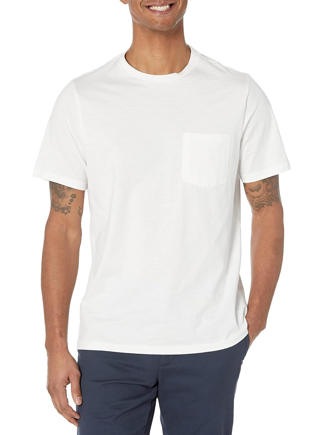 AMAZON ESSENTIALS Tricou maneca scurta cu guler rotund barbati