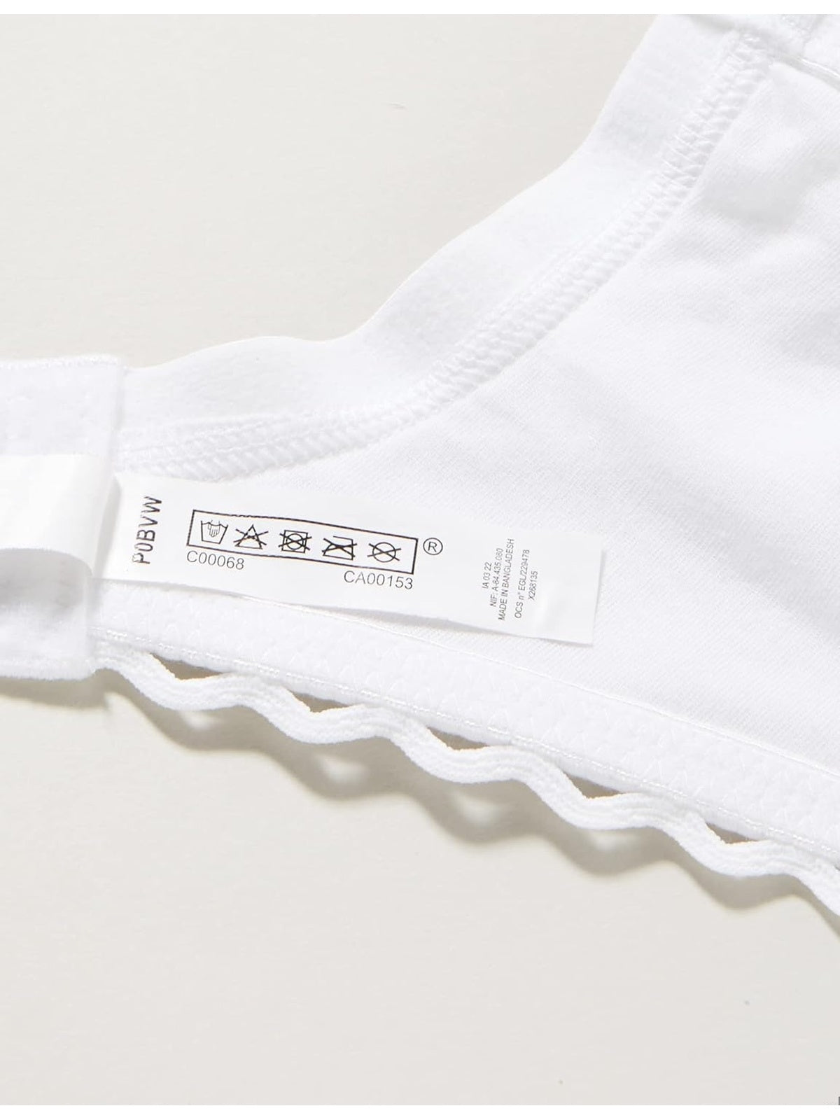 PLAYTEX Sutien cu intaritura criss cross din bumbac x1 alb 7d femei