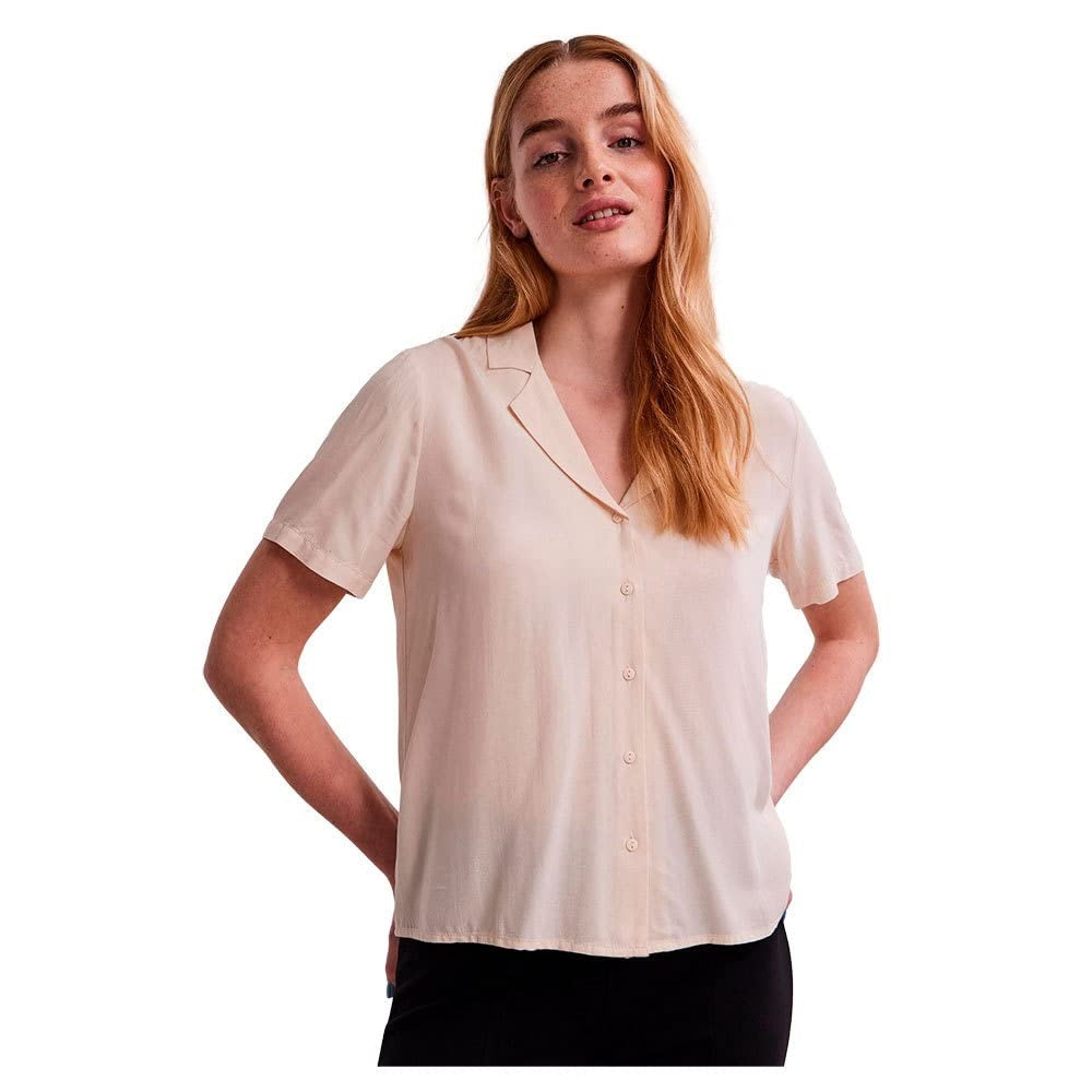 PIECES Top Olivia maneca scurta femei