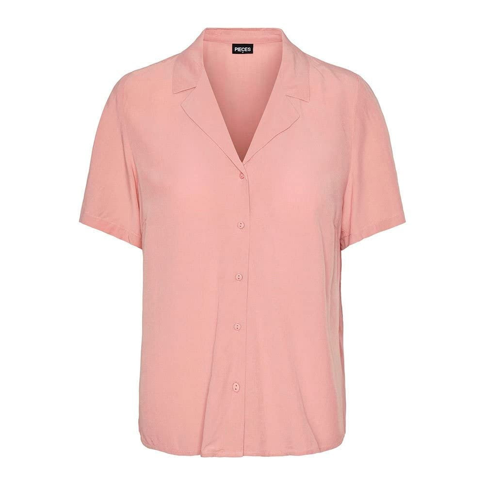 PIECES Top Olivia maneca scurta femei
