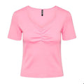 PIECES Top Tania maneca scurta femei