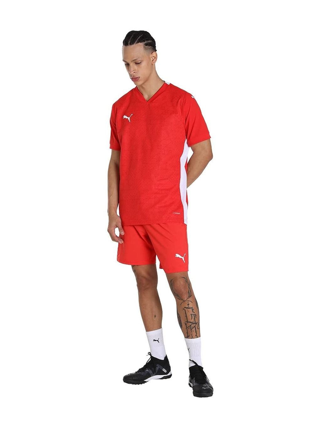 PUMA - Pantaloni scurti Teamfinal rosu barbati