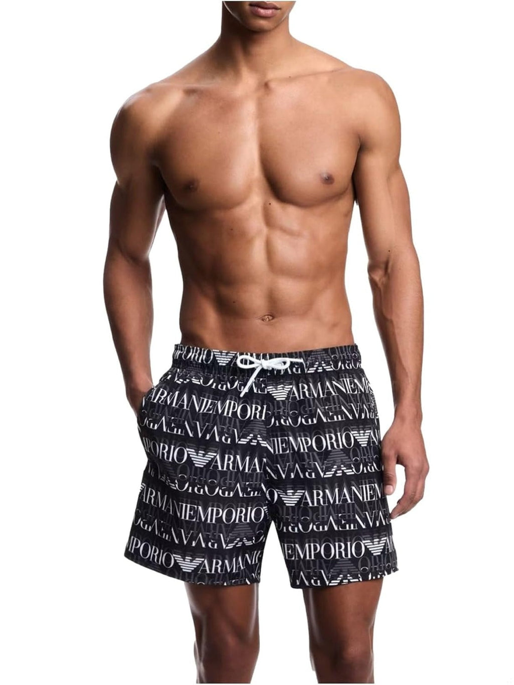 EMPORIO ARMANI - Costum de baie (short) barbati cu imprimeu
