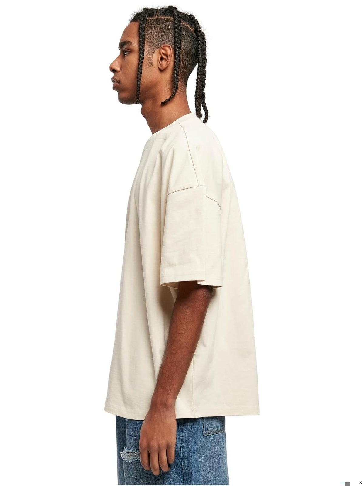 URBAN Classics Tricou Oversized bej barbati