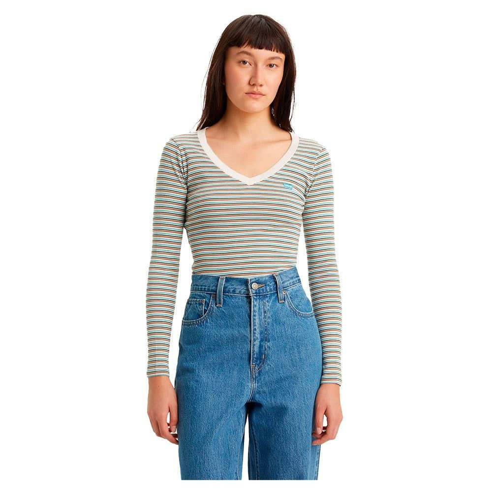 LEVI'S Tricou Baby Tee maneca lunga cu anchior femei