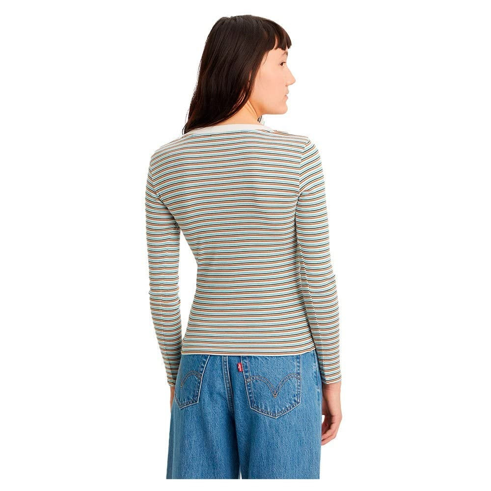 LEVI'S Tricou Baby Tee maneca lunga cu anchior femei