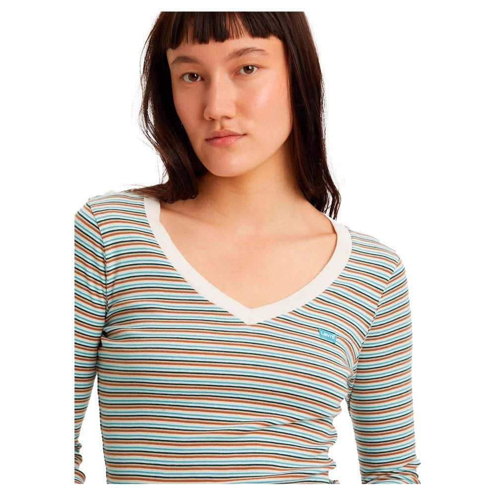 LEVI'S Tricou Baby Tee maneca lunga cu anchior femei