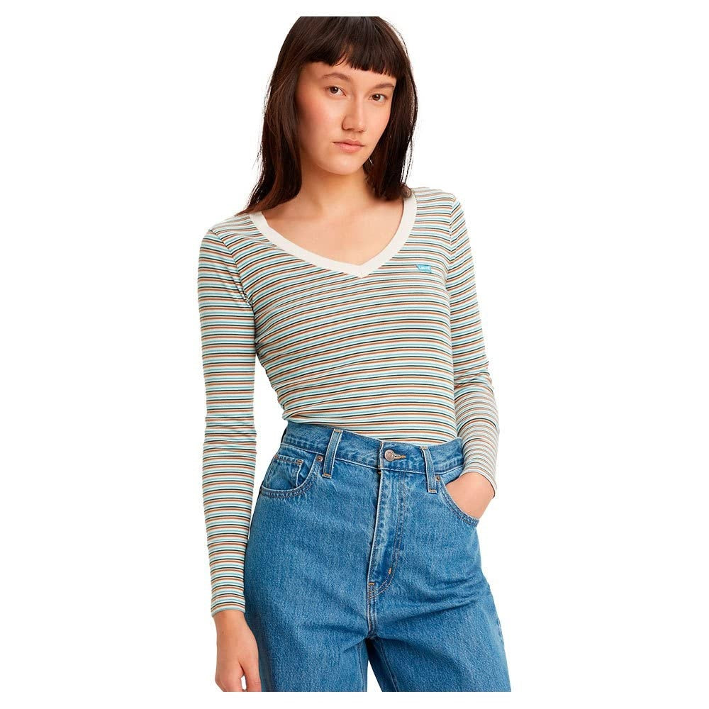 LEVI'S Tricou Baby Tee maneca lunga cu anchior femei