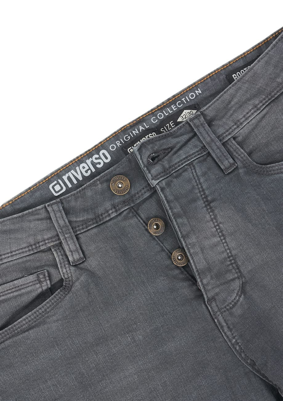 RIVERSO Jeans Bootcut RIVFalko Stretch barbati