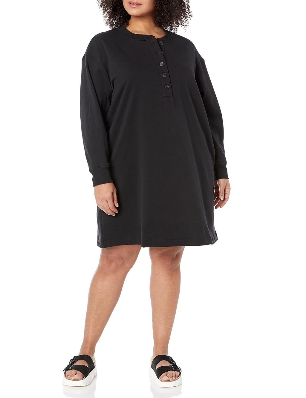 AMAZON ESSENTIALS Rochie Sweatshirt Henley din tricot femei