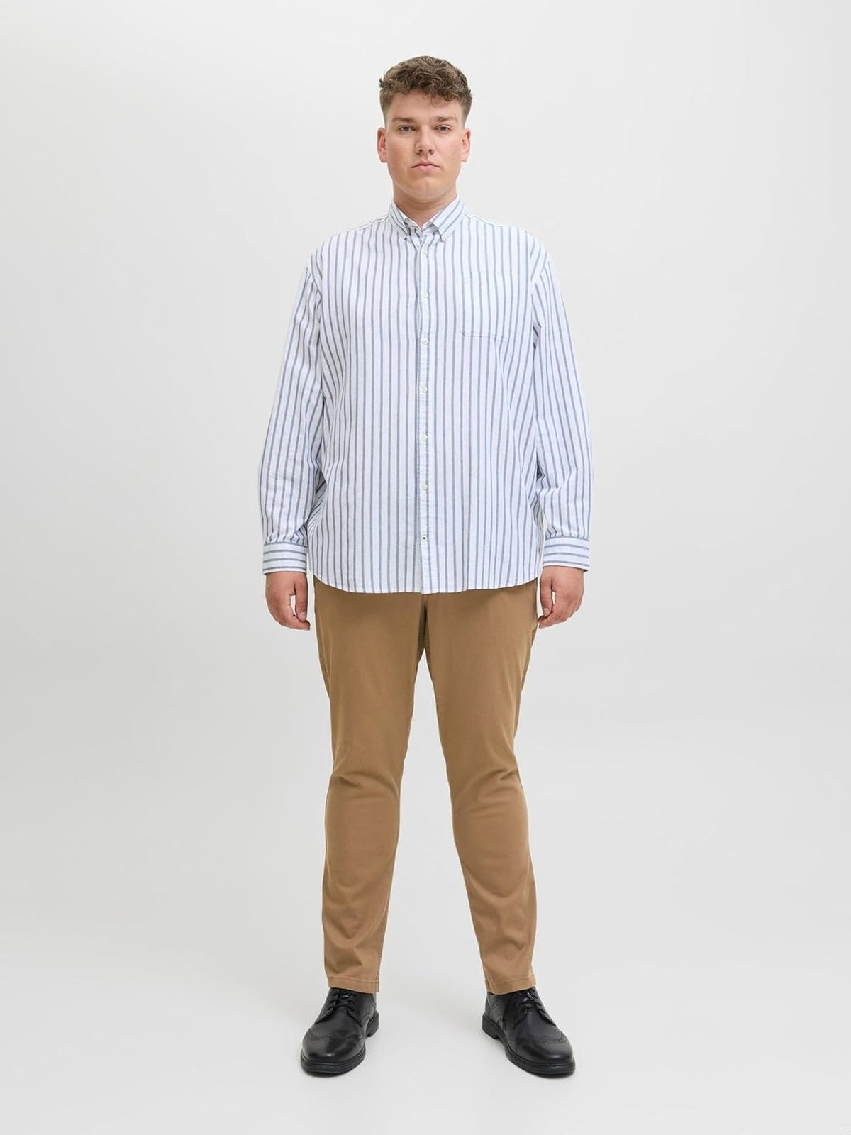 JACK & JONES Pantaloni chino bej barbati