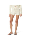 THE DROP Pantaloni scurti Lee Drawstring crochet femei