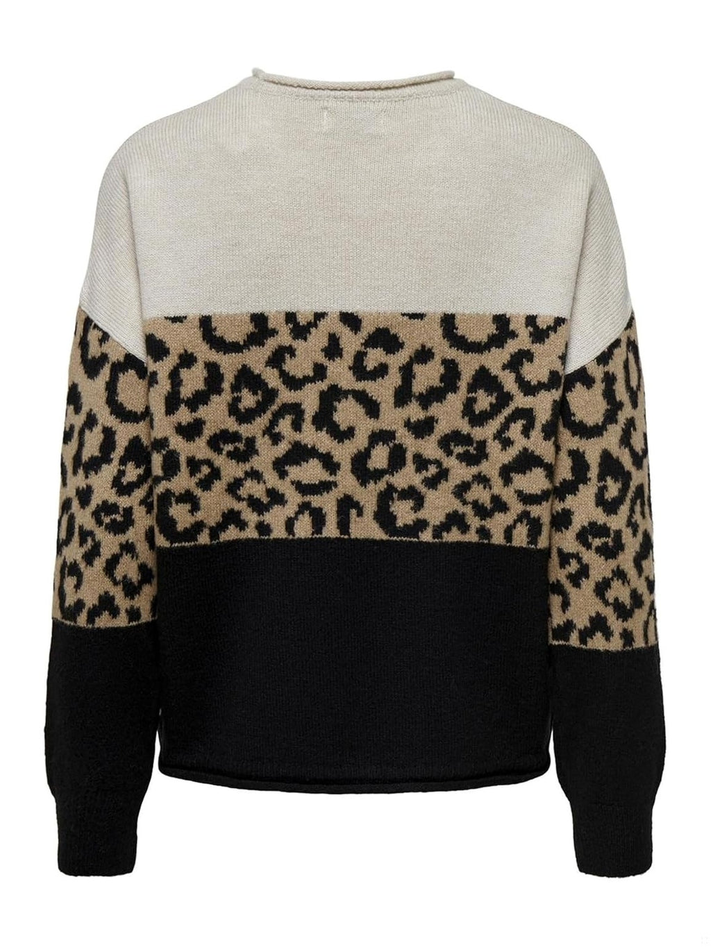 ONLY Pulover multicolor animal print/bej/negru femei
