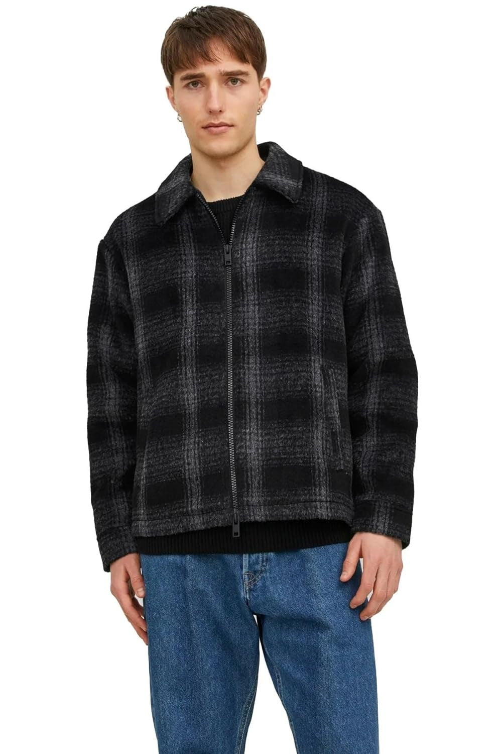 JACK & JONES Jacheta fleece Lunar barbati