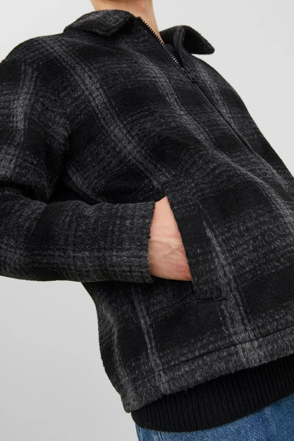 JACK & JONES Jacheta fleece Lunar barbati