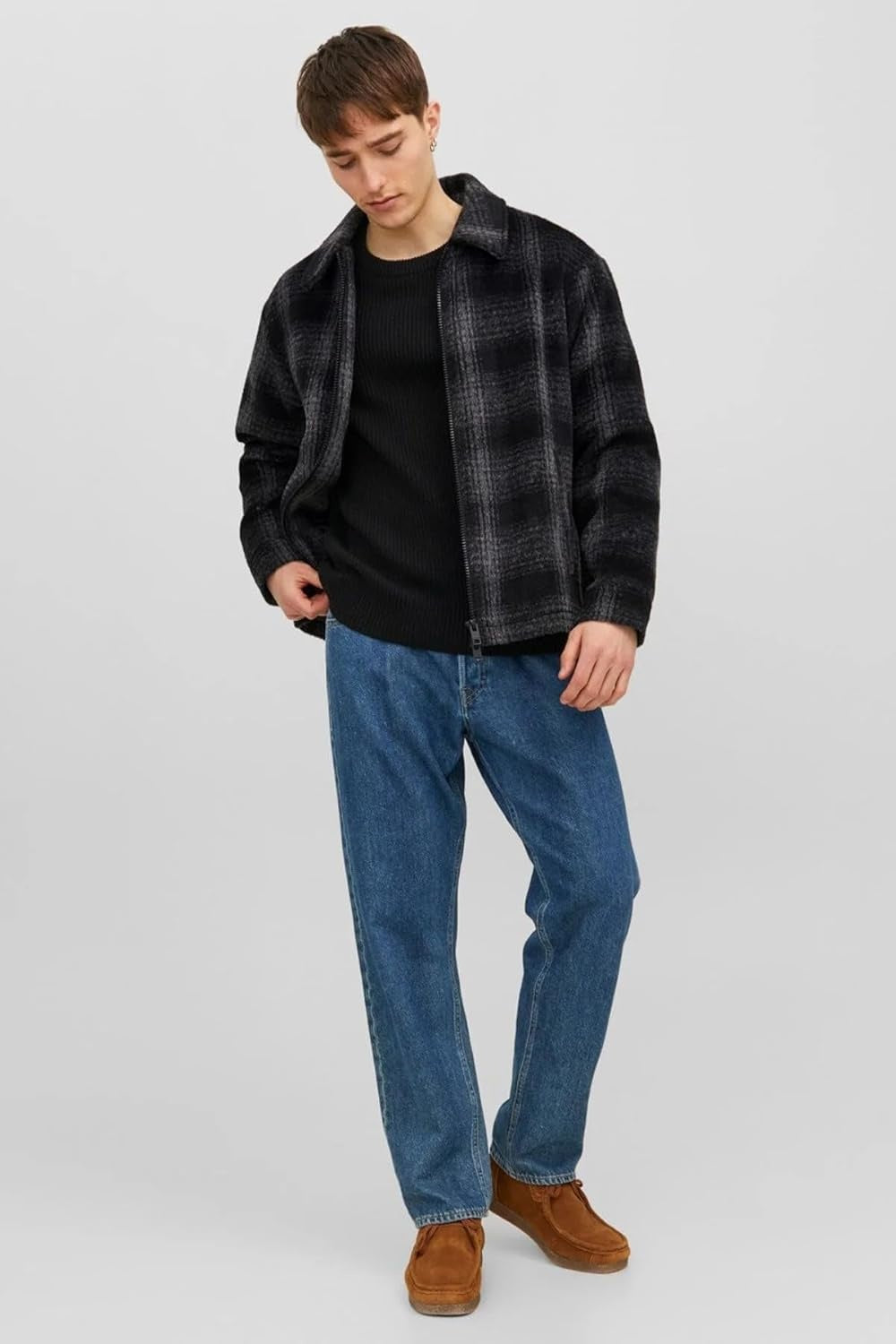 JACK & JONES Jacheta fleece Lunar barbati