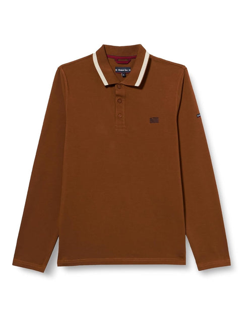 ARMOR LUX Tricou polo maneca lunga barbati