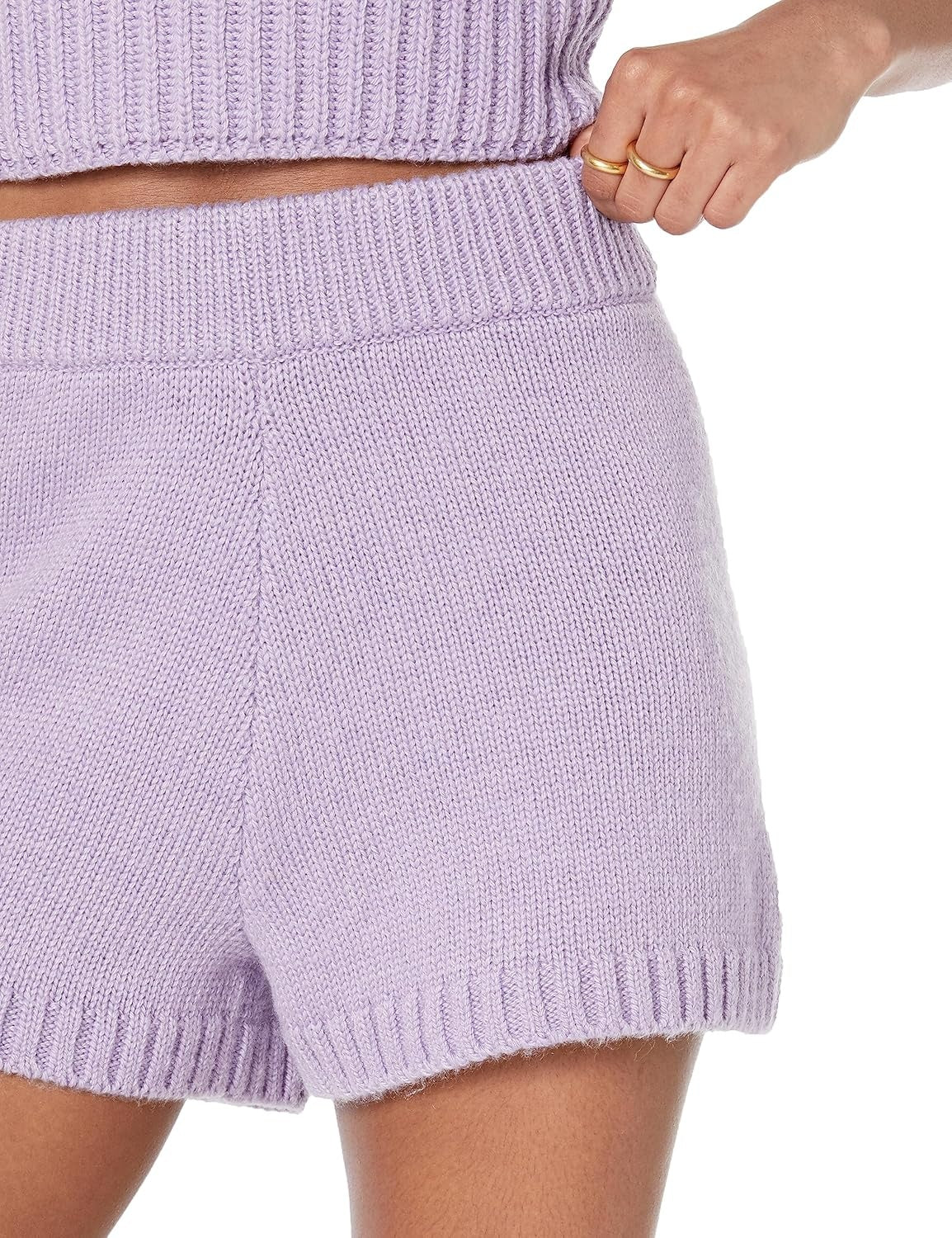 THE DROP Pantaloni scurti tricot Adrienne femei